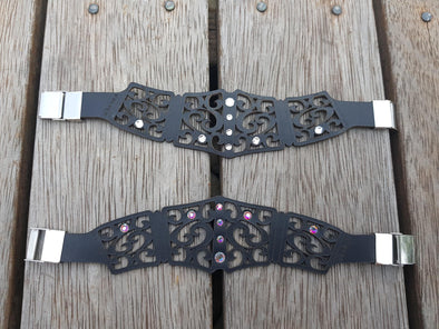 LICANKA LOVE RANGE- Modela Corset in Black Leather.