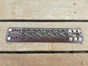 Leather (Brown) Atomic Casual Die Cut Cuff 2