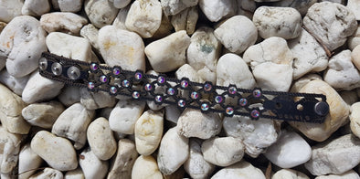 DUBROVNIK G.O.T RANGE- Walled City Pletena Resetka Brown Swarovski Leather Bracelet