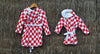 KIDS Unisex Bathrobes- Dalmatinski Navy and White Stripes