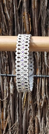 BRAC JEWEL COLLECTION- CIPKA MALA BRACELET IN WHITE LEATHER