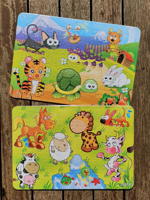 MISTER&MISS- Kids 2 pack puzzle- Farm Design 2