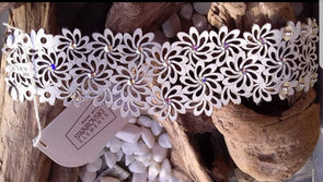 HERCEG / BOSNO - ONE HEART COLLECTION- Wonder Woman Cuff- Flower Swarovski Cuff.