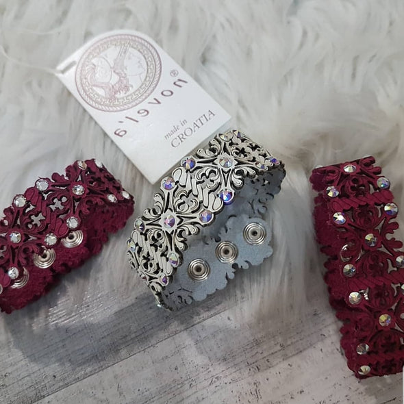 ISTRIAN RANGE- White Island Hopping, Leather Grofica 1 Crystal Cuff