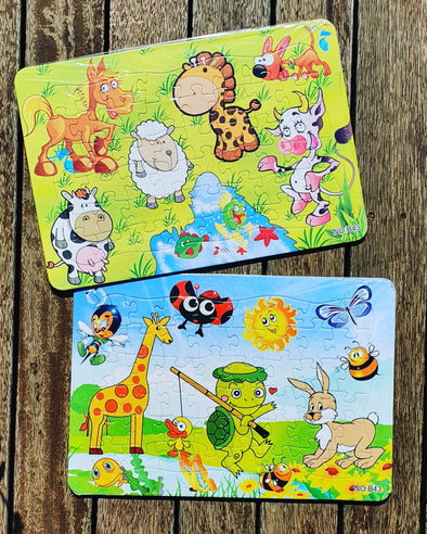 MISTER&MISS- Kids 2 pack puzzle- Farm Design 1