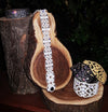ISTRIAN RANGE- Black Island Hopping, Leather Grofica 1 Crystal Cuff