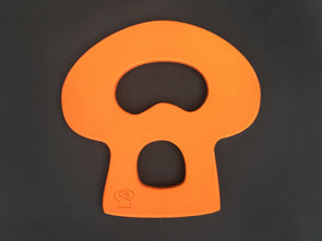 (S) Orange - Glagolijica Letter Hot Pot Stand - Timber with Colour Varnish