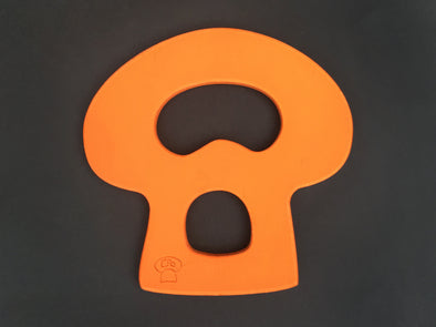 (S) Orange - Glagolijica Letter Hot Pot Stand - Timber with Colour Varnish
