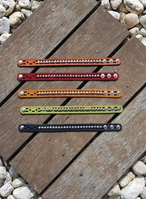 Gorski Kotar Collection- Snow Queen- Various Colour- Leather Stud Die Cut Bracelet