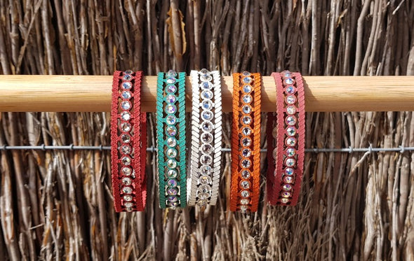 DALMATIAN ISLAND QUEEN RANGE- Crystal Cuff- (Traka b)- Variety of colours